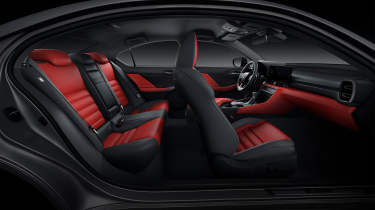 New Lexus IS - interior seating layout