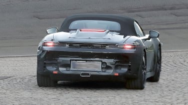 New Porsche Boxster (camouflaged) - rear