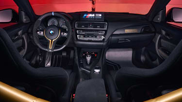 BMW M2 safety car inside