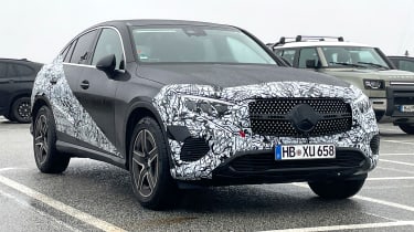 Mercedes GLC Coupe (camouflaged) - front angle