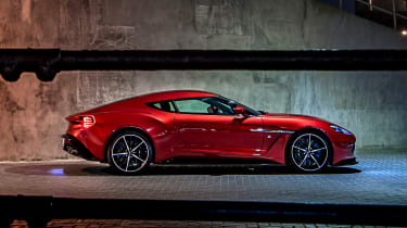 Aston Martin Vanquish Zagato - side static night