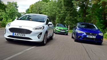 Ford Fiesta vs SEAT Ibiza vs Skoda Fabia triple test