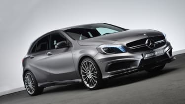 Mercedes A45 AMG front three-quarters