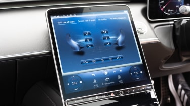 Mercedes S-Class seat control screen