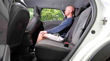 Renault Captur - rear seats with Chief Reviewer, Alex Ingram