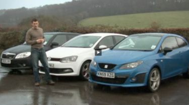 VW Polo GTI vs SEAT Ibiza Cupra and Skoda Fabia vRS