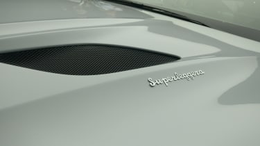 Aston Martin DBS Superleggera - reveal Superleggera badge