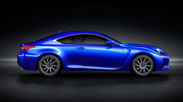 Lexus RC F V8 coupe side 2