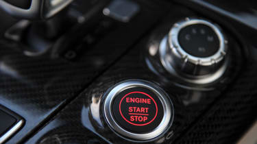 Mercedes SLS AMG GT start button