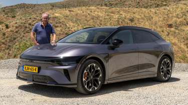 Mark Smyth with the Zeekr 7GT