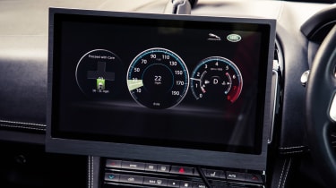 Jaguar Land Rover Traffic Light Assist tech screen