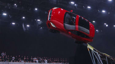 Jaguar E-Pace barrel roll world record stunt - pictures 