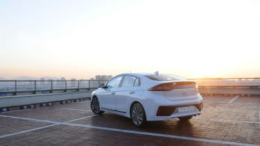 Hyundai Ioniq hybrid 2016 review - rear quarter