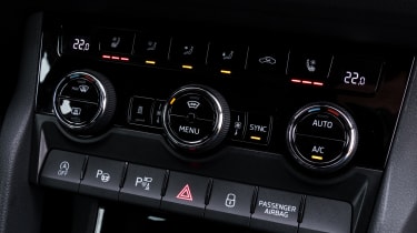 Skoda Kodiaq SUV - dashboard buttons