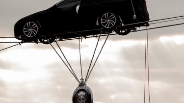 Jaguar XF  high wire launch stunt
