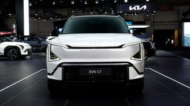 New Kia EV5 GT at the Brussels Motor Show - front