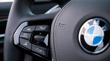 New BMW 5 Series - steering wheel detail