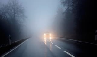 Fog on the road