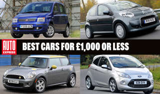 Best cars for £1,000 or less - header image