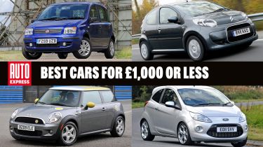 Best cars for £1,000 or less - header image