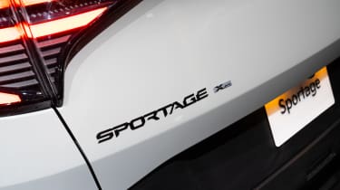 New 2025 Kia Sportage facelift LA Motor Show - rear badging