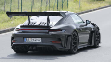 Porsche 911 GT3 RS testing - rear/offside