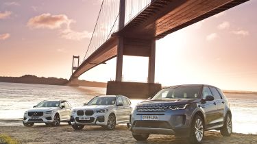Land Rover Discovery Sport, BMW X3, Volvo XC60 - group