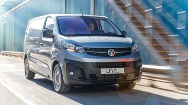 Vauxhall Vivaro van - front tracking