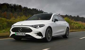 New Mercedes CLA being tested in the UK - front tracking