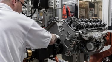 Aston Martin 5.2-litre twin-turbo V12 engine - progress
