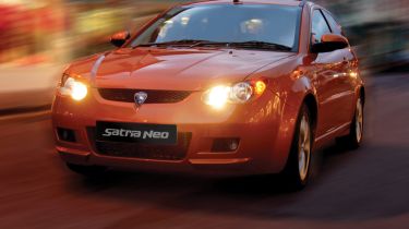Proton Satria Neo hatchback front tracking