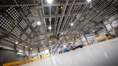 Horiba Mira crash testing facility - interior