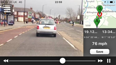 Dash cam app product test save drives