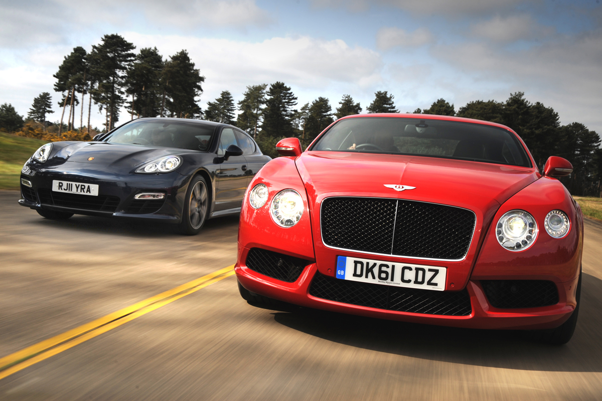 Bentley Continental GT V8 vs Porsche Panamera   Auto Express