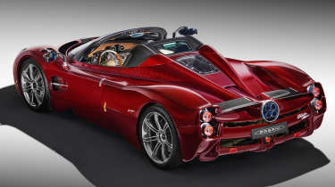 Pagani Utopia Roadster - rear 3/4 overhead