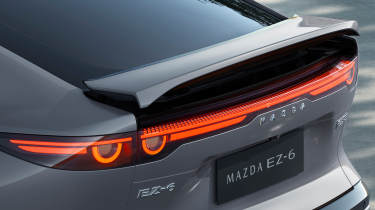 The new Mazda EZ-6 rear spoiler