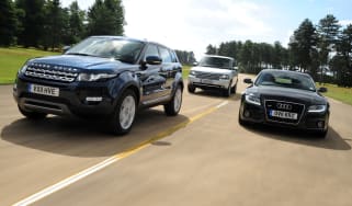 Range Rover Evoque, Range Rover and Audi A5 Sportback