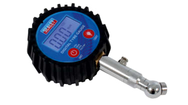 Best tyre pressure gauges - Sealey TST001 Digital Tyre Pressure Gauge with Swivel Head &amp; Quick Release
