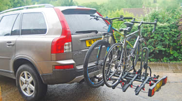 bicycle tow bar rack
