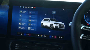 Mercedes GLB electric - vehicle settings menu