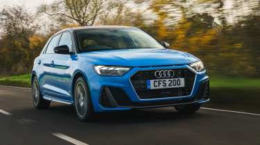Audi A1 Sportback S Line UK - front tracking 