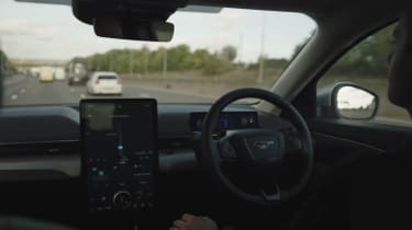Ford BlueCruise system in use (hands-free driving) 