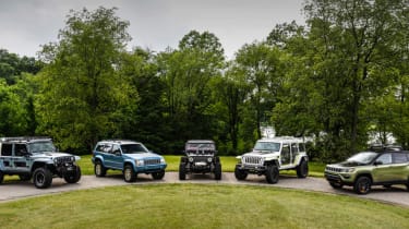 Jeep&#039;s wildest concepts driven - group shot