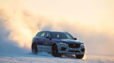 Jaguar F-Pace prototype - drifting