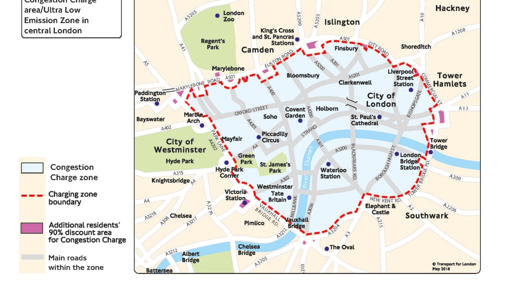 London Congestion Charge what is it, which cars pay and which are