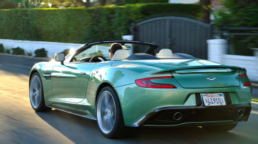 Aston Martin Vanquish Volante rear action