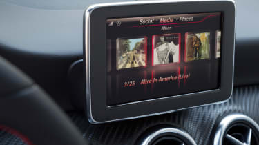 Mercedes A250 Sport dash screen