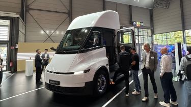 Tesla Semi - front angled