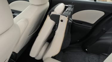 Nissan Micra folded seats
