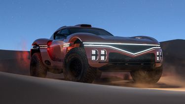 New Genesis X Skorpio - front 3/4 at night